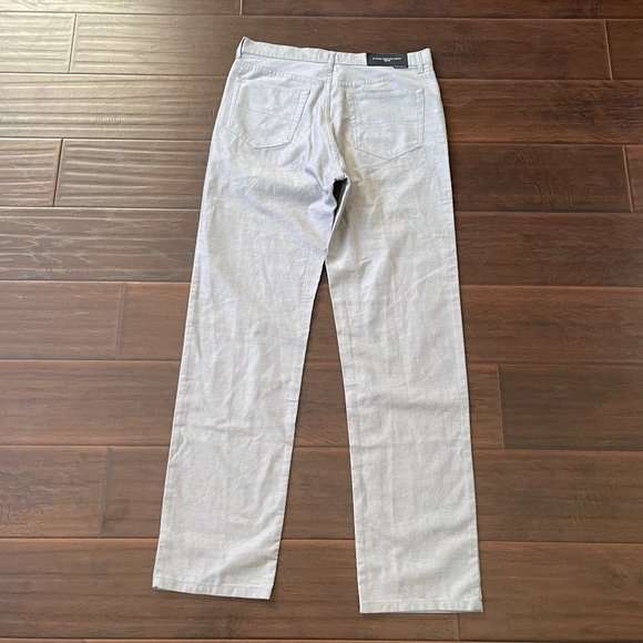 French Connection Men's Gray Chino Pants Straight Leg Button Fly Pockets Size 34 - Picture 2 of 9